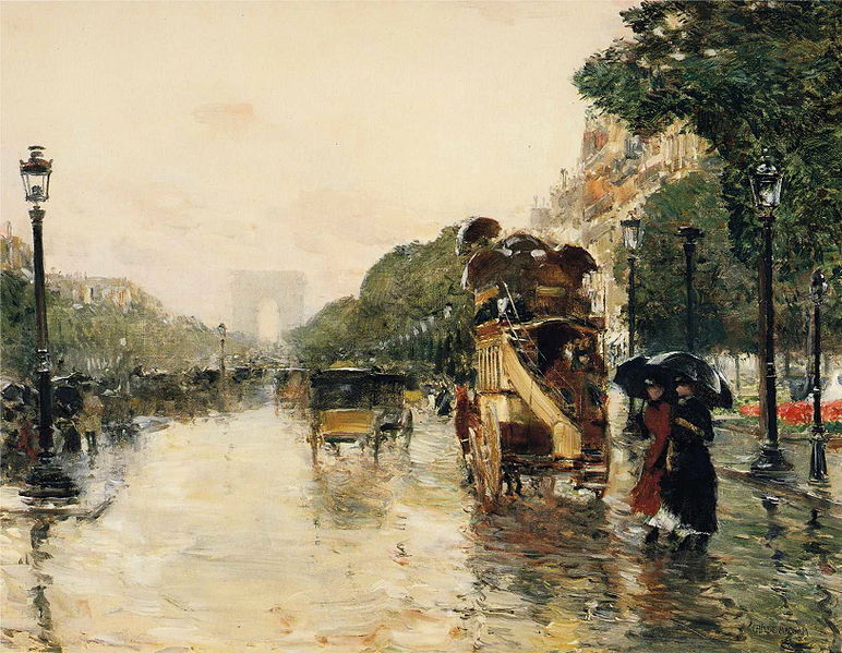 Childe Hassam Champs Elysees Paris